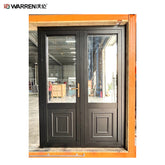 Warren 72x80 French Patio Door With Black Modern Interior French Doors